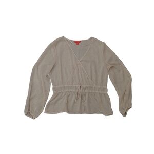 Joe Fresh Beige Wrap Blouse